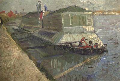 Vincent Van Gogh Bathing Float on the Seine at Asnieres (nn04) Spain oil painting art